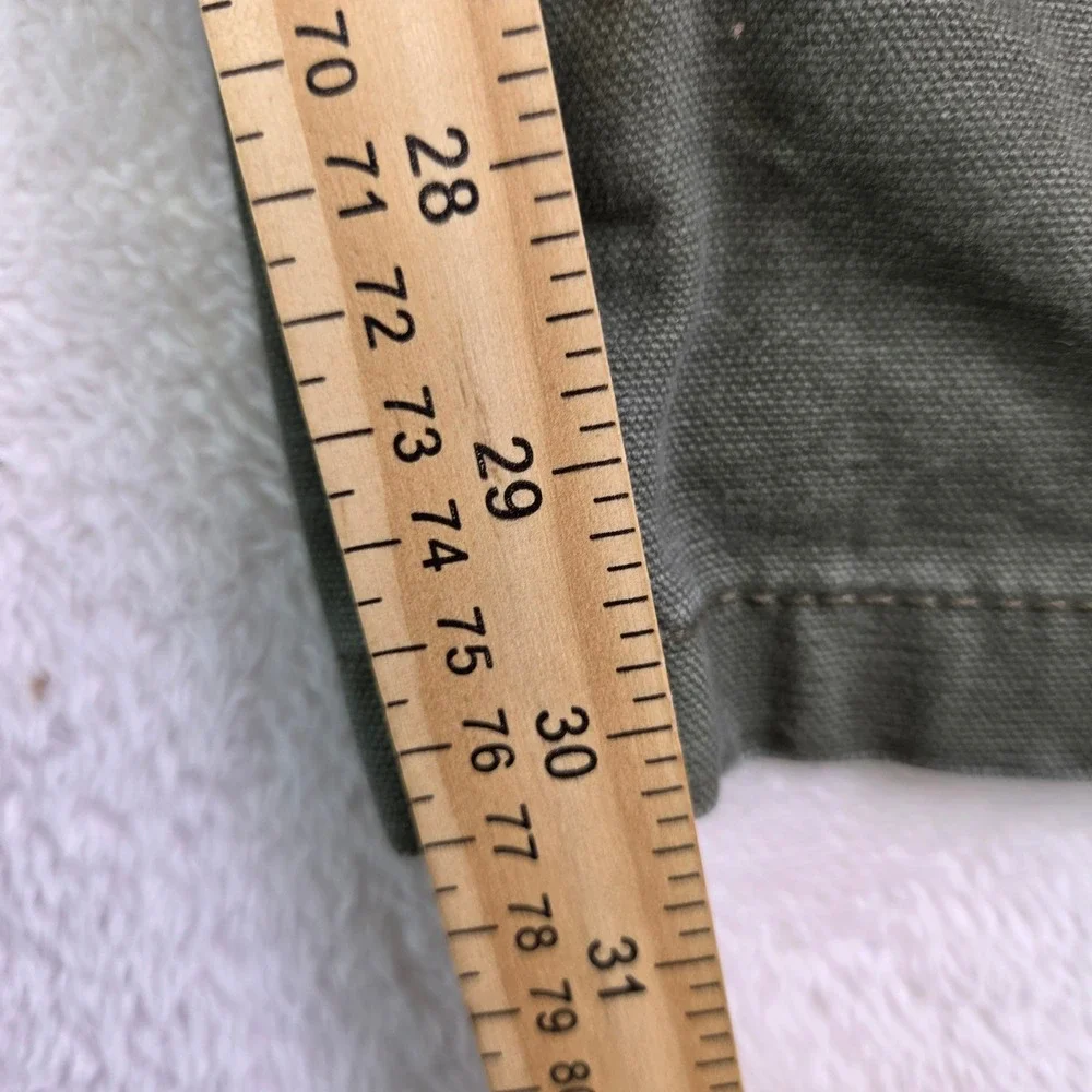 Craftsman Mens Olive Green Canvas Work Pants Carpenter Utility 42x32 F9
